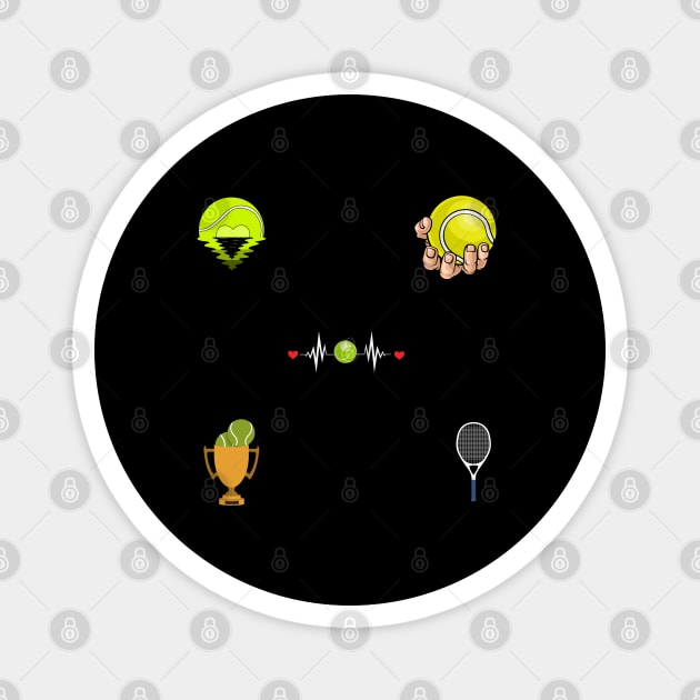 Tennis Lover Magnet by BlackMeme94